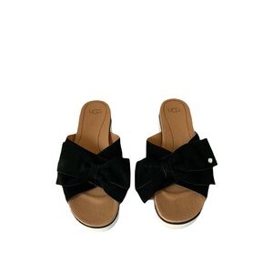UGG Women's Black Bow Sandals